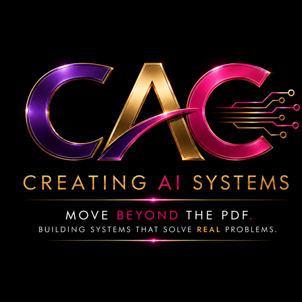 CAC Creating AI Systems course for websites, web apps, interactive products, and business systems